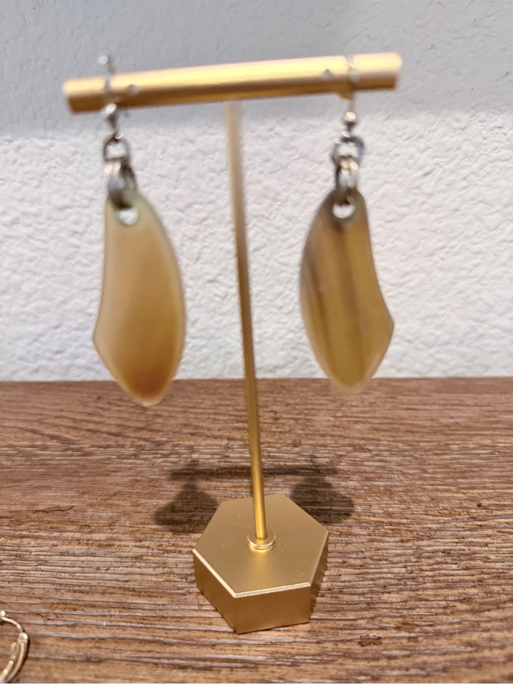Light Cream Teardrop Dangle Earrings - Women Jewelry
